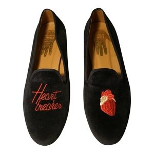 VERAMEAT Red Black limited‎ NYC Heartbreaker Embroidered Anatomical Heart Size 8